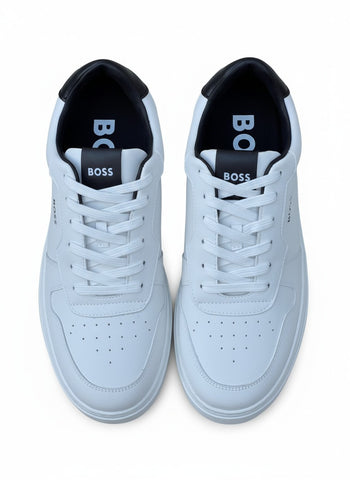 White Boss Sneaker in Leather