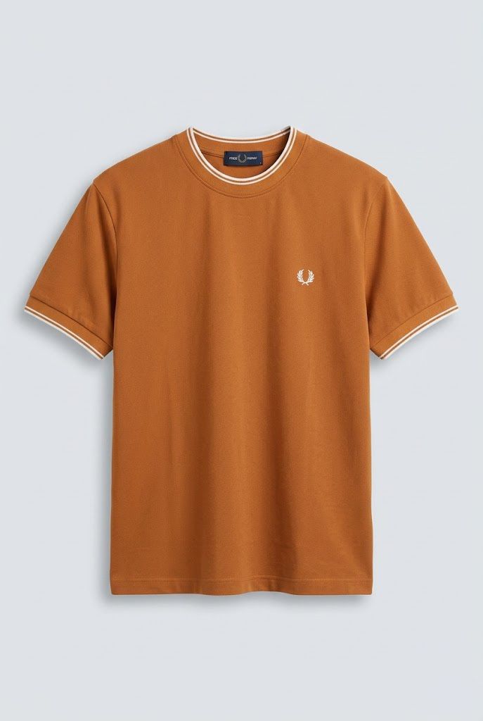 Caramel Fred Perry T-shirt