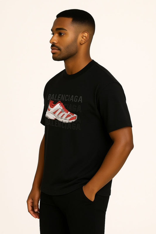 Black Balenciaga T_Shirt