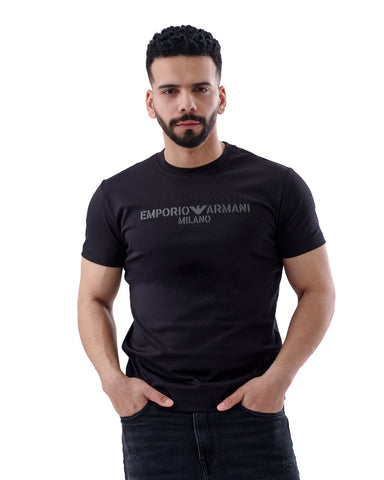 Black Emporio Armani Cotton T-shirt
