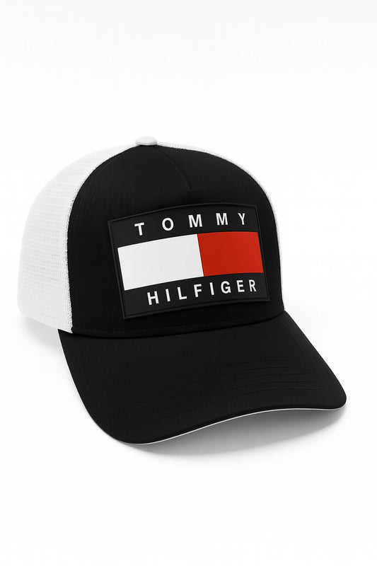 Black & white tommy cap