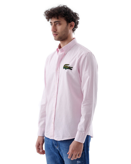 Pink Lacoste Cotton Shirt