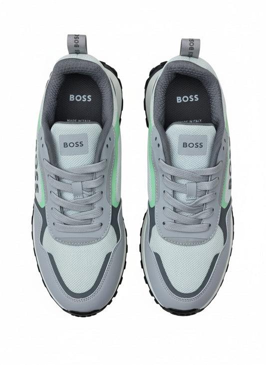 White Boss Lace-Up Sneaker