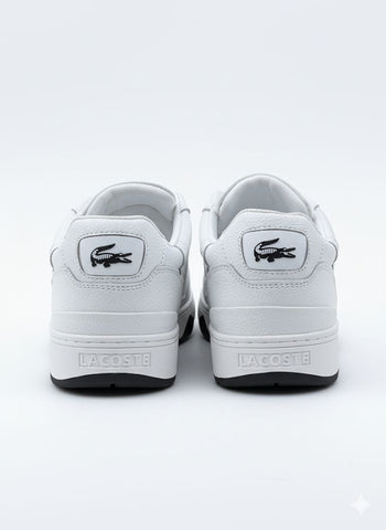 White Lacoste Sneakers T-Clip Leather