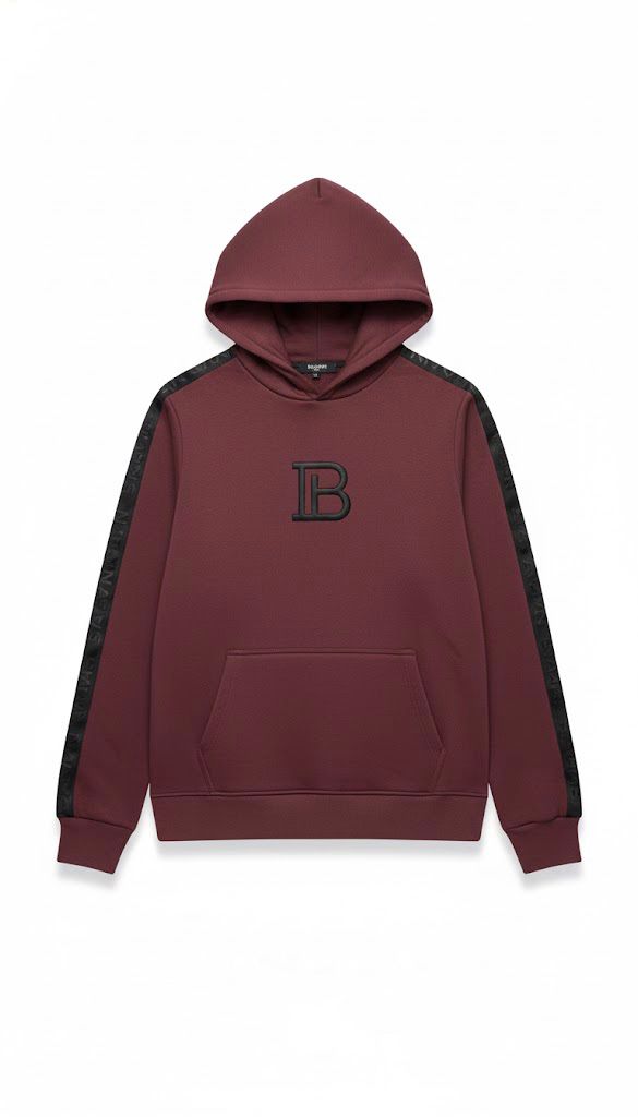 Burgundy Balmain Hoodie