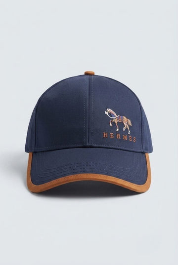 Navy Hermes Cap