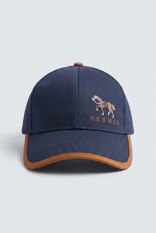Navy Hermes Cap