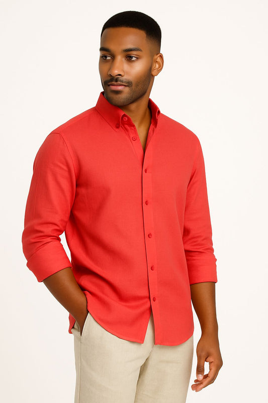 Red Armani Shirt