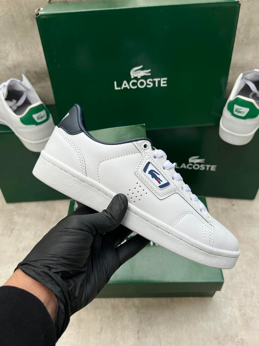 White & Navy Lacoste Shoes