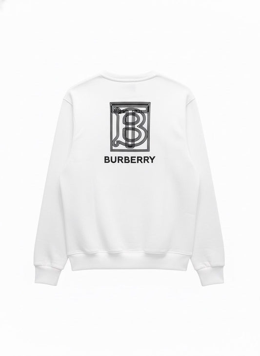 White Burberry Sweatshirt