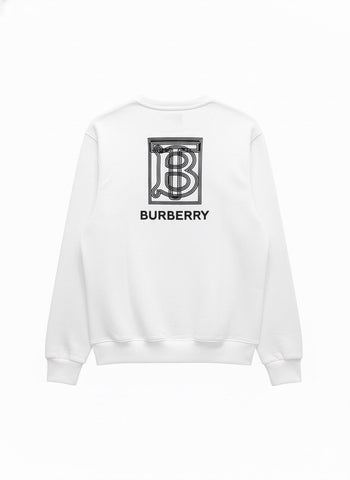 White Burberry Sweatshirt