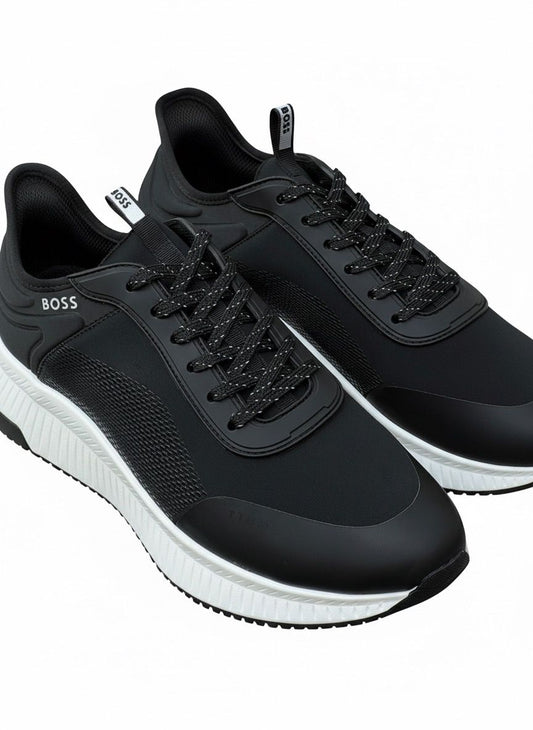 Black Boss Lace-Up Sneaker