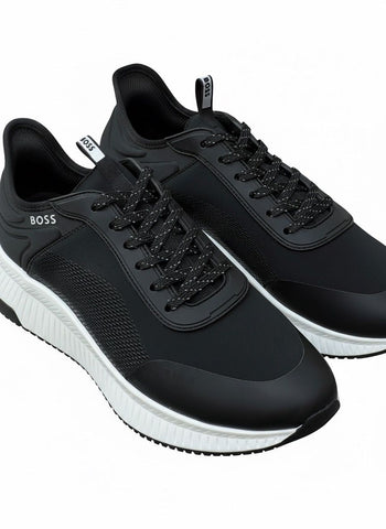 Black Boss Lace-Up Sneaker