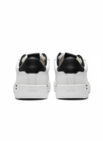 White Boss Sneaker in Leather