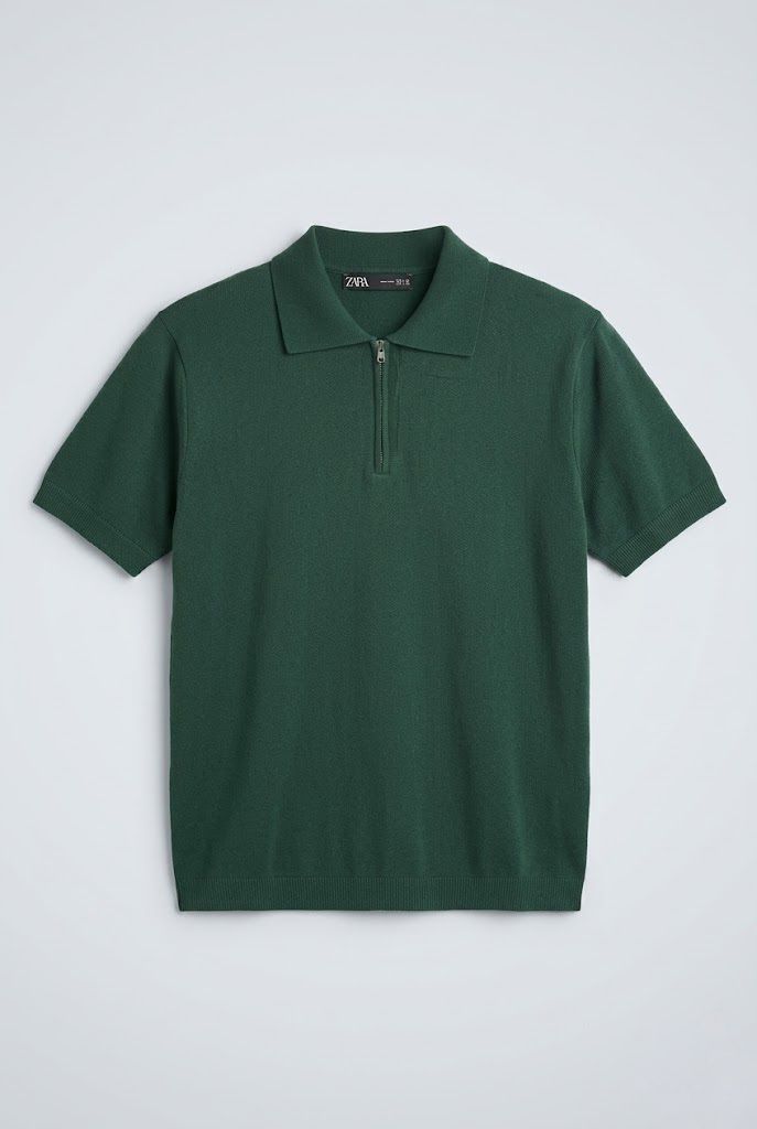 Dark Green Zara T-shirt