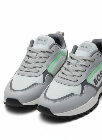 White Boss Lace-Up Sneaker