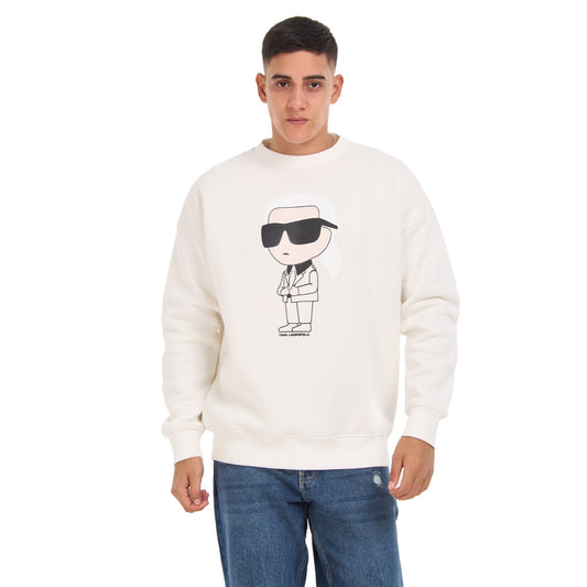 White karl Cotton Sweat Shirt