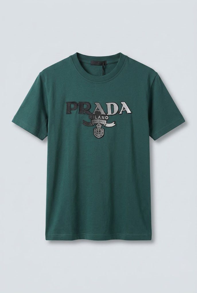 Dark Green Prada T-shirt