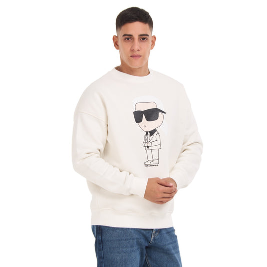 White karl Cotton Sweat Shirt