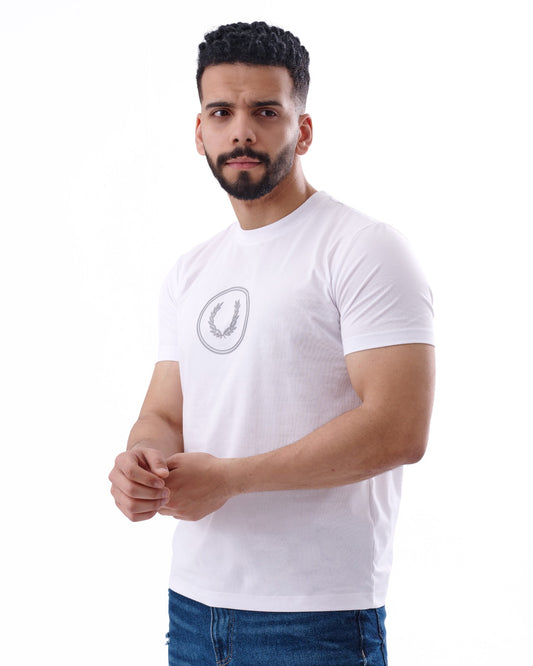 White Fred Perry Cotton T-shirt