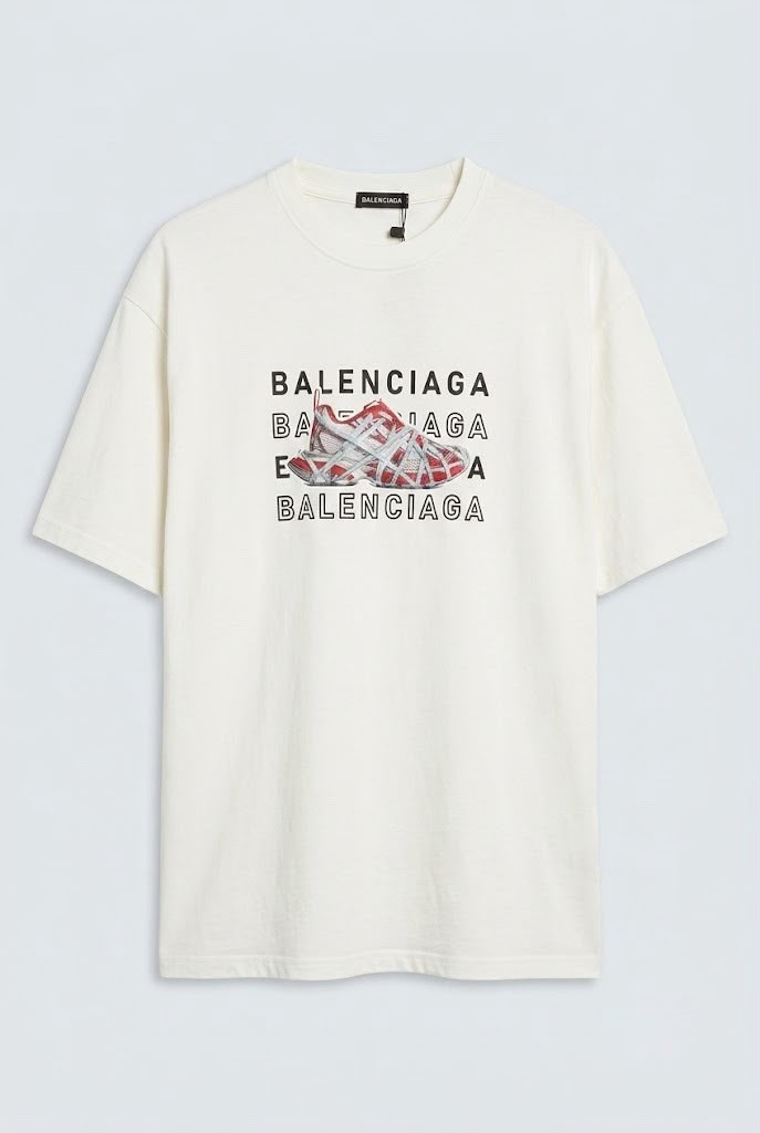 White Balenciaga T-shirt