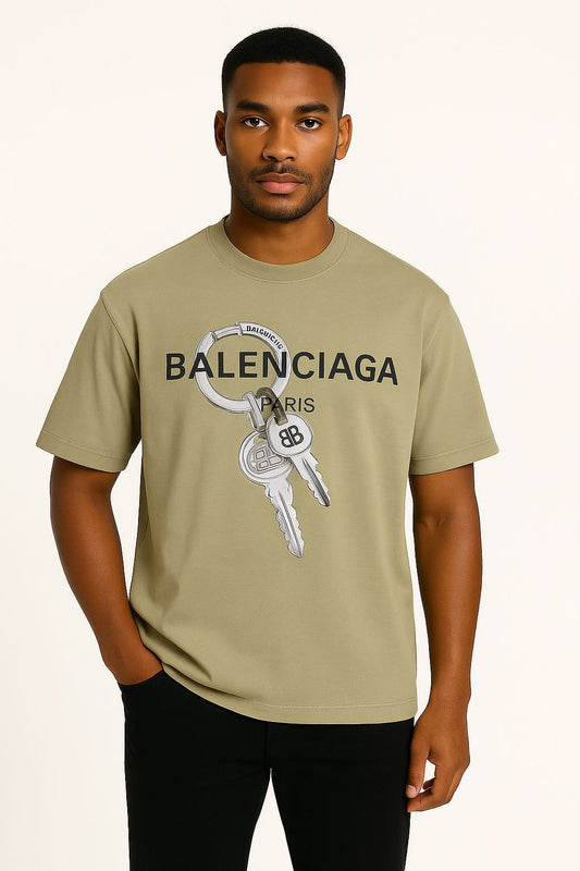 Coffee Balenciaga T_Shirt