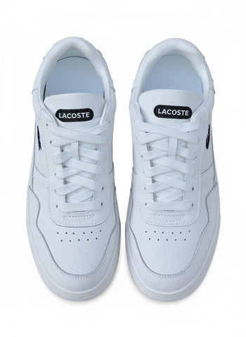 White Lacoste Sneakers T-Clip Leather