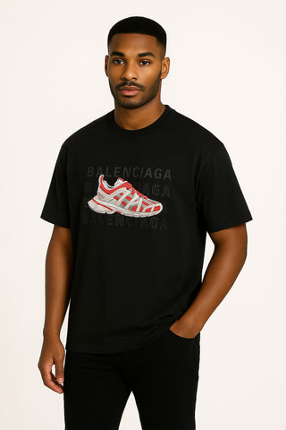 Black Balenciaga T_Shirt