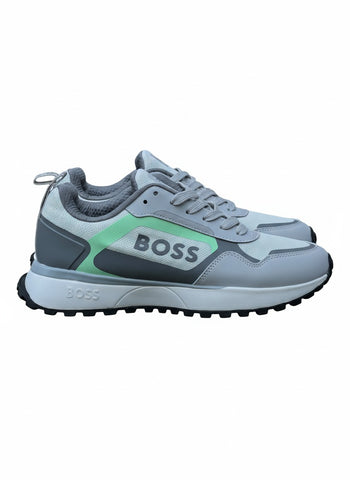 White Boss Lace-Up Sneaker