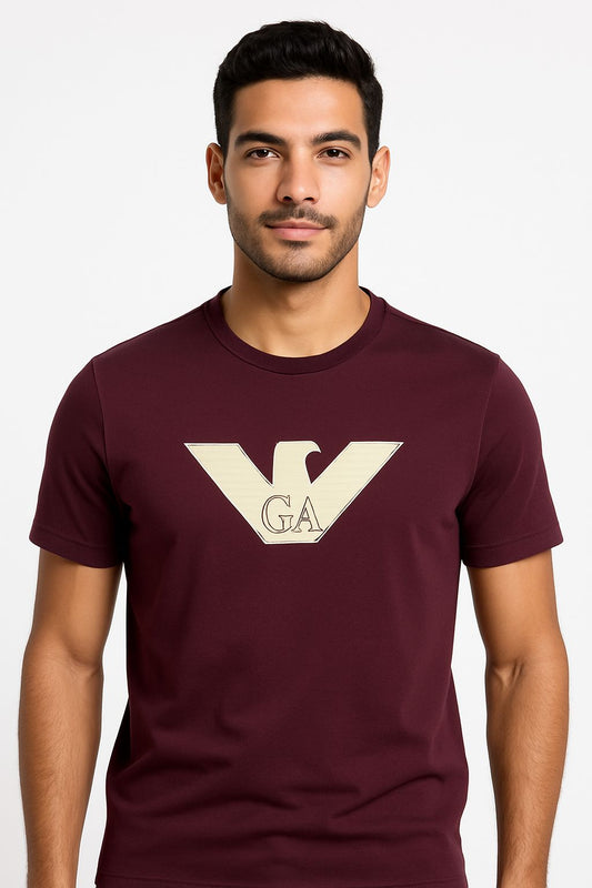 Burgandy Emporio Armani T_Shirt