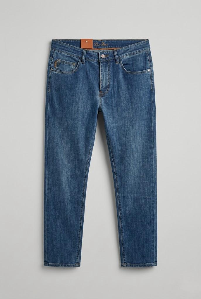 Dark Blue Loro Piana Jeans
