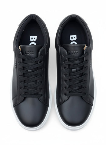 Black Boss Sneaker in Leather