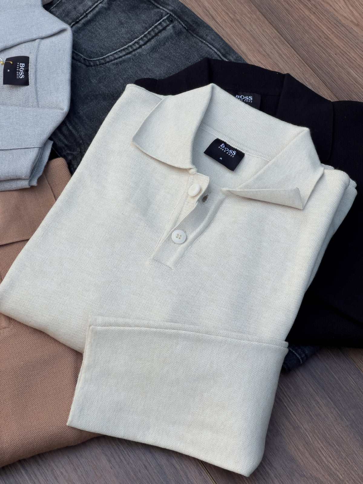 Beige Boss Pullover