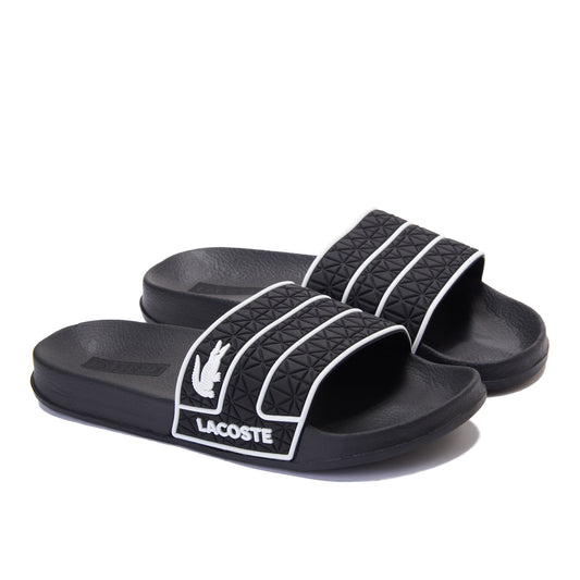 Black Lacoste Slipper