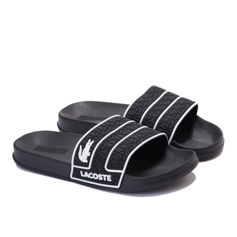 Black Lacoste Slipper
