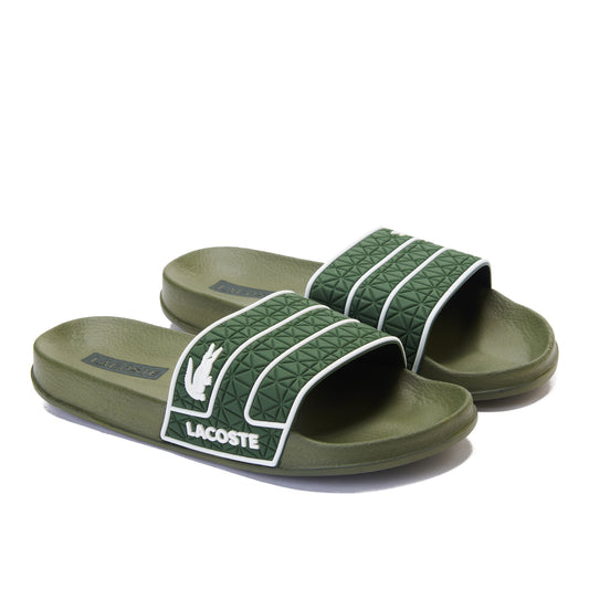 Dark Green Lacoste Slipper