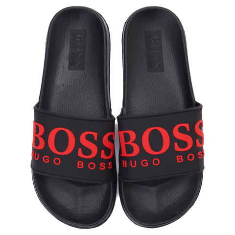 Red and Black Boss Slipper