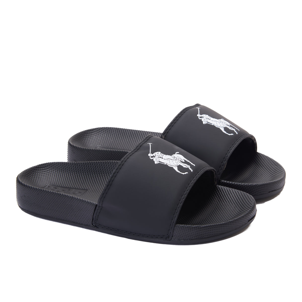 Black and White Polo Slipper