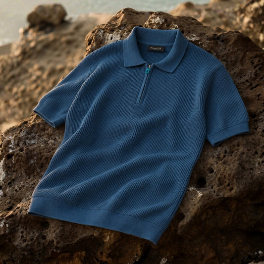 Petrol Blue Massimo Dutti T-shirt