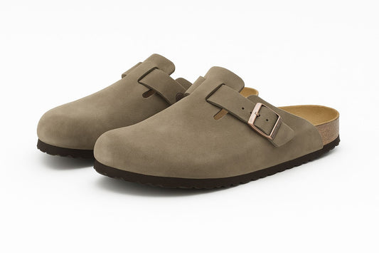 Beige Birkenstock Clogs