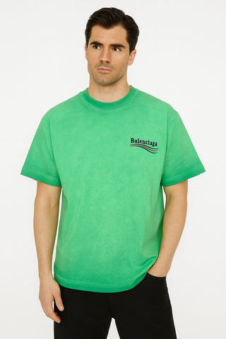 Green Balenciaga T_Shirt