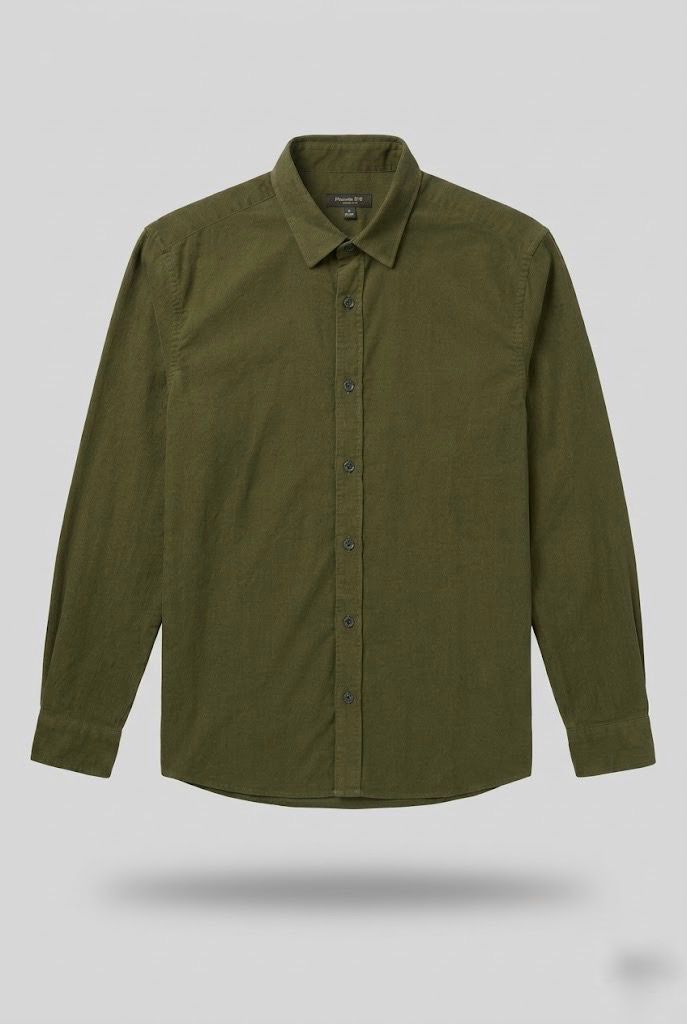 Olive Massimo Dutti Shirt