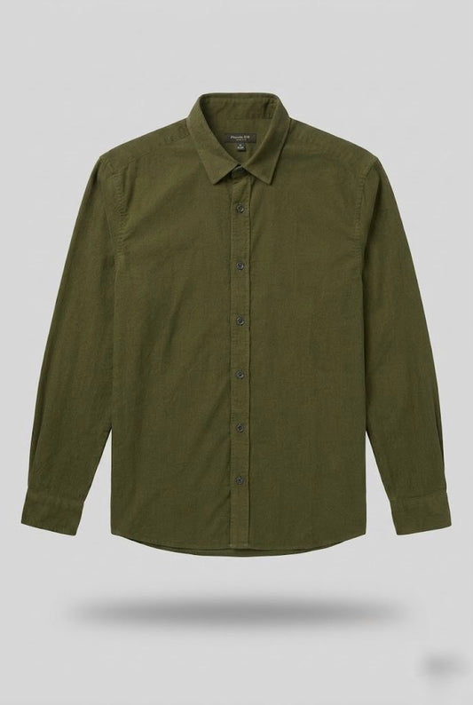Olive Massimo Dutti Shirt