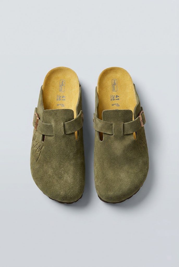 Olive Birkenstock Clogs
