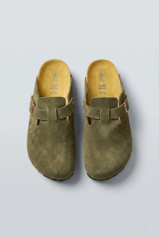 Olive Birkenstock Clogs