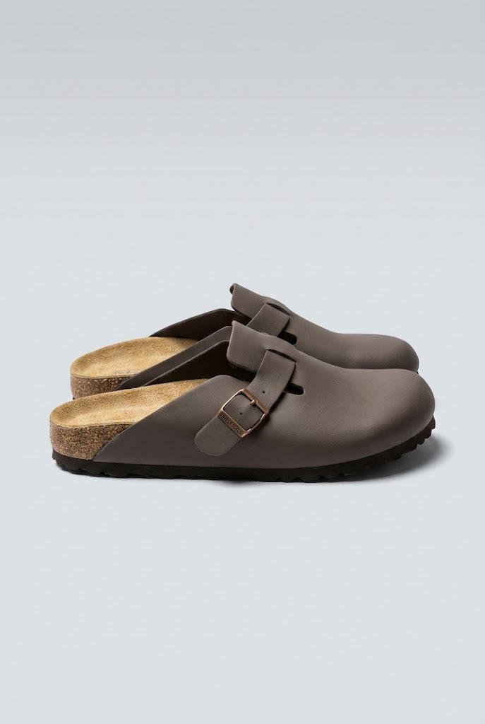 Gray Birkenstock Clogs