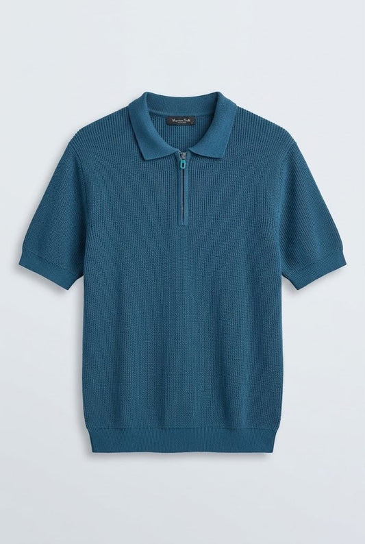Petrol Blue Massimo Dutti T-shirt