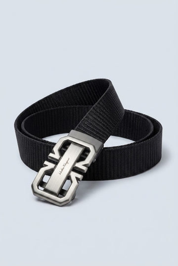 Black Ferragamo Belt