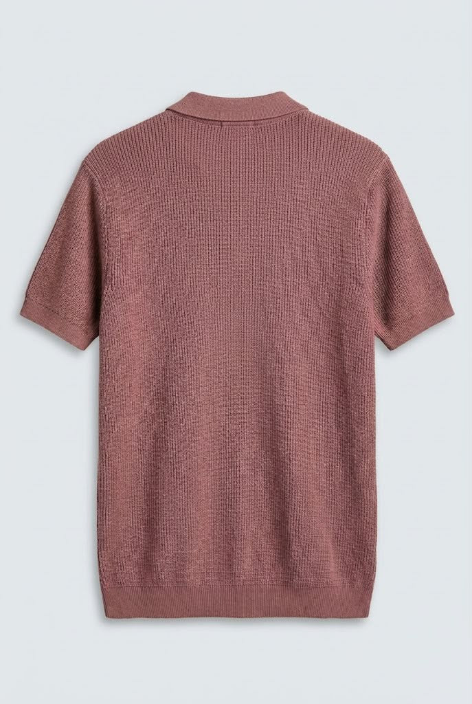 Burgundy Massimo Dutti T-shirt