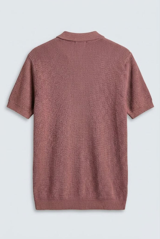 Burgundy Massimo Dutti T-shirt